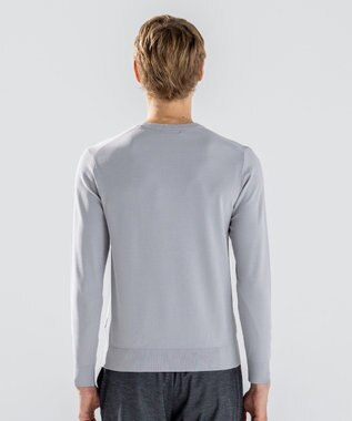 JOSEPH HOMME 【ストレッチ】リュクスレーヨン　クルーネック長袖ニット ライトグレー系