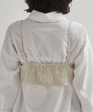 WEGO 【ANGIE VINTAGE】ビスチェセットシャツ ホワイト