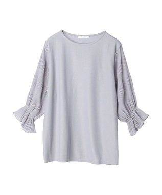 Green Parks マジョリカドッキング７分袖プルオーバー Sax