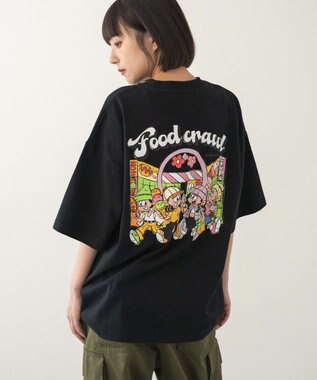 WEGO 【ユニセックス着用ITEM/MLサイズ展開】別注NEWJACKグラフィックT（SS） ブラック