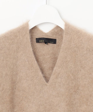 自由区 S 【カタログ掲載・Premium Collection】ファーカシミヤ ニット ブラウン系