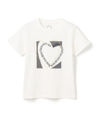 UNFILO 【110-150cm】CLEAN Tee(UNISEX) オフ[チャコールハート]