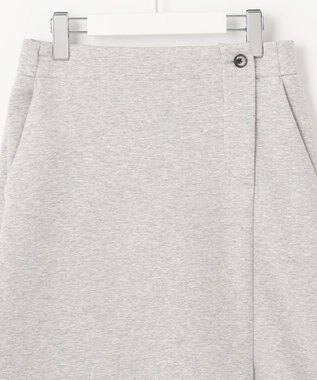 23区GOLF 安心の長めの着丈【23Fondation/WOMEN】スクエア スカート ライトグレー系