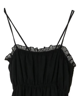 Green Parks ａ．バックオープンキャミワンピース Black