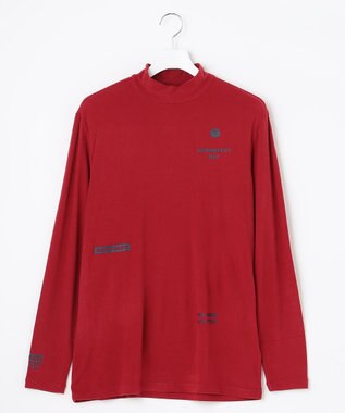 PW CIRCULUS 【MEN】【吸湿発熱】ウォーム モックネック カットソー レッド系