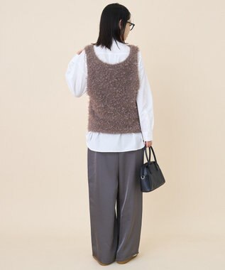 AMERICAN HOLIC テープヤーンニットベスト Mocha