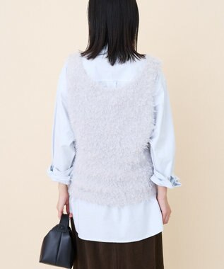 AMERICAN HOLIC テープヤーンニットベスト Light Gray