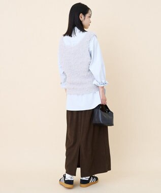 AMERICAN HOLIC テープヤーンニットベスト Light Gray