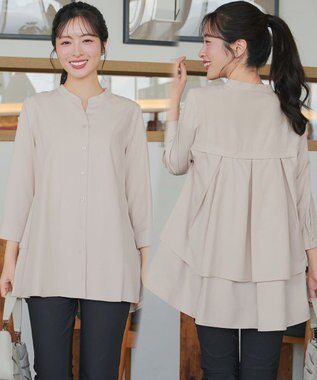 Tiaclasse バックタックフレアチュニック