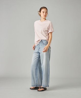 Chacott HandsomeCotton チュールTシャツ グレイッシュローズ