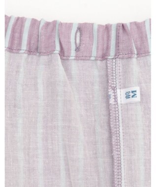 Wing パジャマ 長袖 長ズボン 綿100% 二重ガーゼ素材 すっきりとしたシルエット 通気性（身生地部） シャツタイプ 上下セット レディース EP6000 ウイング／ワコール パープル