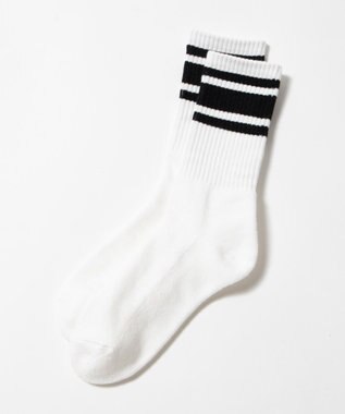 WEGO 底パイルラインソックス 柄1