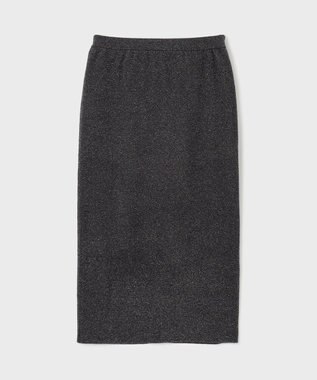 GRACE CONTINENTAL ラメタイトニットスカート ブラック