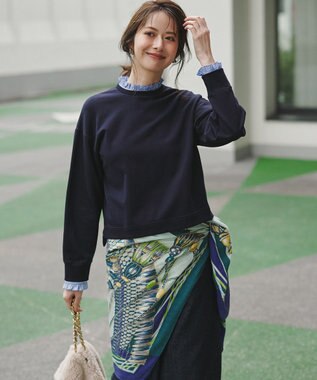 23区 manipuri  ヴィヴァーチェタッセル ストール ブルー系