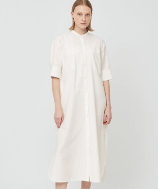 BEIGE， PERSIMMON / シャツワンピース White