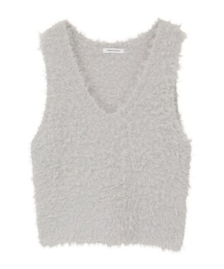 AMERICAN HOLIC テープヤーンニットベスト Light Gray