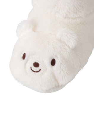 MIKI HOUSE HOT BISCUITS 【ミキハウス】【12cm】 マイクロファー ロングブーティ 白×黄