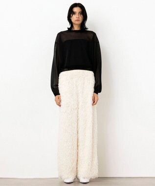 NAVE 【Nave・洗える】シアーニット トップス ブラック系