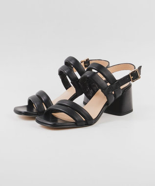 BONTRE 【LucaGrossi/ルカグロッシ】パフィーストラップヒールサンダル/ L021S-VS ブラック