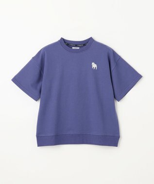 J.PRESS KIDS 【140-170cm】バックブル ミニ裏毛 半袖トレーナー ダルブルー系