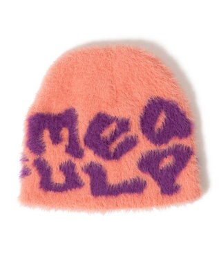 WEGO シャギーロゴニットワッチ ピンク