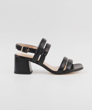 BONTRE 【LucaGrossi/ルカグロッシ】パフィーストラップヒールサンダル/ L021S-VS ブラック