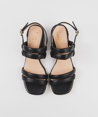 BONTRE 【LucaGrossi/ルカグロッシ】パフィーストラップヒールサンダル/ L021S-VS ブラック