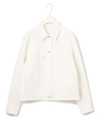 ICB 【洗える】 コンパクトダンボールニット ジャケット アイボリー系