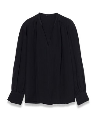 JOSEPH ニューCDC　オープンネックブラウス Black