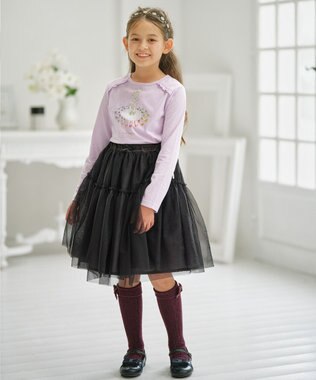 組曲 KIDS 【110-140㎝】プリマパレット Tシャツ ラベンダー系