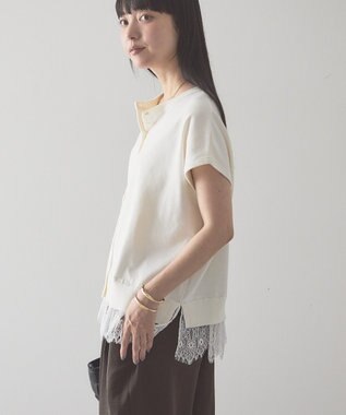 AMERICAN HOLIC 【前後2WAY】裾レースベスト Ivory