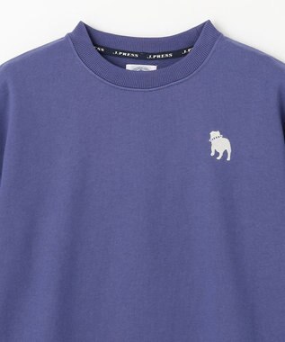 J.PRESS KIDS 【140-170cm】バックブル ミニ裏毛 半袖トレーナー ダルブルー系
