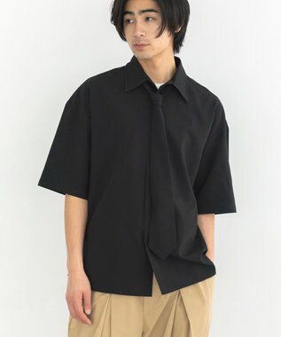 CRAFT STANDARD BOUTIQUE タイ付き半袖シャツ