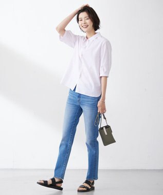 J.PRESS LADIES 【WEB限定カラーあり・セットアイテム】コインケース付き スマホ ポシェット カーキ系