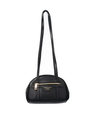 INTER-CHAUSSURES 【Christian Villa】レザースモールショルダーバッグ ブラック