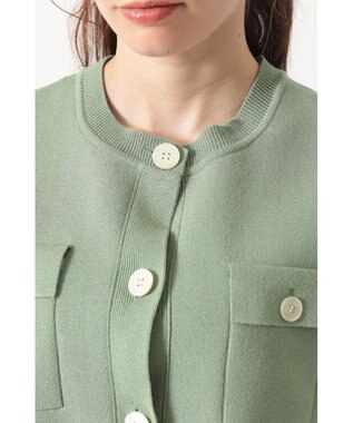 DAKS ダブルフェイス ショートベスト ライトグリーン