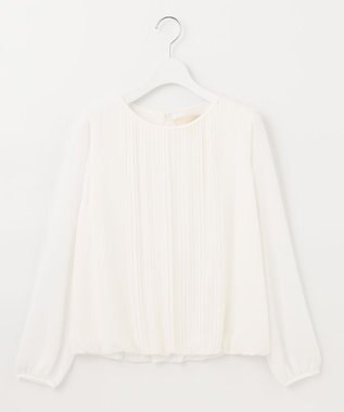 自由区 【洗える/ベーシックカラー】ロイヤルシフォン プルオーバー カットソー アイボリー系