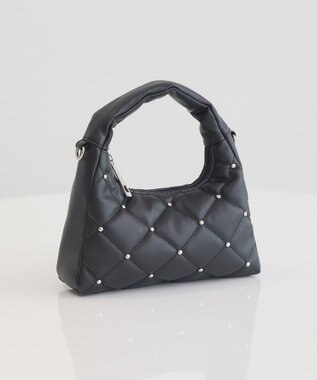 earth music&ecology スタッズキルトバッグ