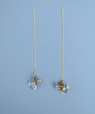 monshiro ウインターコスモスアメリカンピアス シルバー×ゴールド