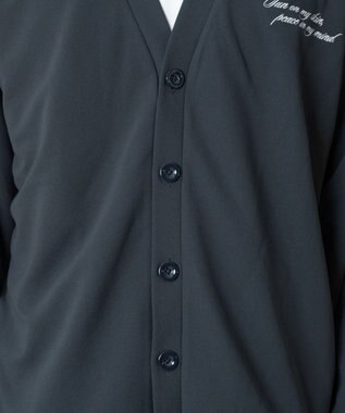 WEGO 【2点SET/ユニセックス着用ITEM】アンサンブルカーディガン（LS） ブラック中濃色