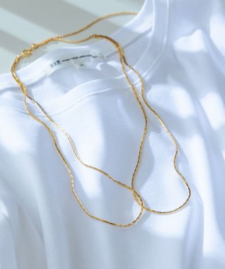 23区 【Oggi10月号掲載】ダブルチェーン ネックレス ゴールド系