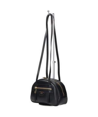 INTER-CHAUSSURES 【Christian Villa】レザースモールショルダーバッグ ブラック