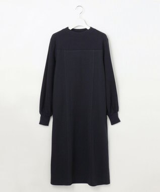 自由区 L 【洗える】エアーポンチ ワンピース ネイビー