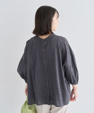 Green Parks Ｉ　ＳＥＴ２点　刺繍ブラウス＋タンクトップ Charcoal Gray