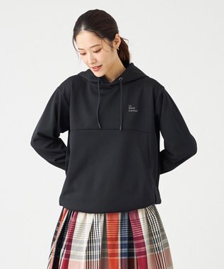 SHARE PARK LADIES 【UVカット・吸水速乾・ストレッチ・軽量・アンチピリング 】ダンボールフードパーカー（S・Mサイズ） ブラック系