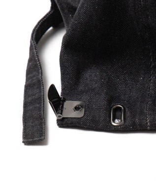 WEGO オールドイングリッシュロゴキャップ デニムブラック