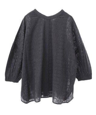 Green Parks Ｉ　ＳＥＴ２点　刺繍ブラウス＋タンクトップ Charcoal Gray