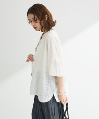 Green Parks Ｉ　ＳＥＴ２点　刺繍ブラウス＋タンクトップ Off White