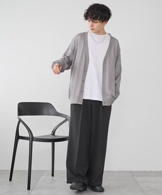 WEGO 【ユニセックス着用ITEM/紫外線対策/冷房対策】シアーカーディガン グレー