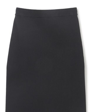 UNFILO L 【接触冷感/UVカット】スゴ機能美ニット Iラインスカート ブラック